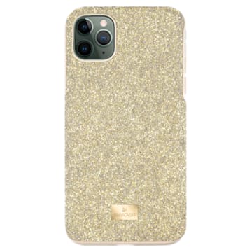 High smartphone case          , iPhone® 12/12 Pro, Gold tone - Swarovski, 5565190