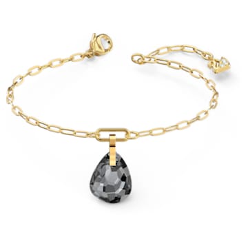 T Bar bracelet, Gray, Gold-tone plated - Swarovski, 5566149