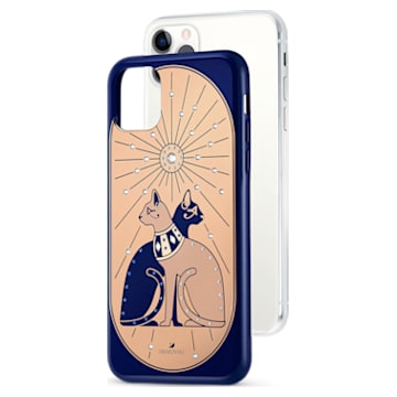 Theatrical Cat Smartphone case with bumper, iPhone® 11 Pro Max, Multicolored - Swarovski, 5566446
