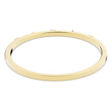 Thrilling bangle, Small, White, Gold-tone plated - Swarovski, 5567050