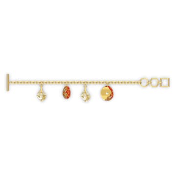 The Elements bracelet, Fire element, Red, Gold-tone plated - Swarovski, 5567361