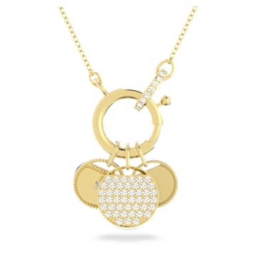 Ginger Charms necklace, Gold tone, Gold-tone plated - Swarovski, 5567530