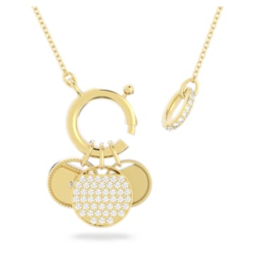 Ginger Charms necklace, Gold tone, Gold-tone plated - Swarovski, 5567530
