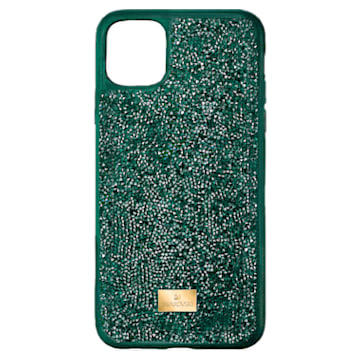 Glam Rock smartphone case , iPhone® 12/12 Pro, Green - Swarovski, 5567939