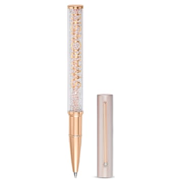 Kuličkové pero Crystalline Gloss, Odstín růžového zlata, Růžově lakováno - Swarovski, 5568759