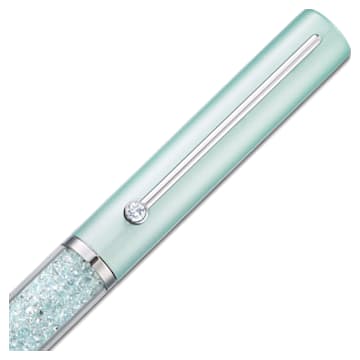Crystalline Gloss ballpoint pen, Green, Green lacquered, Chrome plated - Swarovski, 5568762