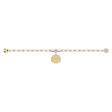 The Elements bracelet, Magnetic closure, Fire element, Sun, White, Gold-tone plated - Swarovski, 5569190