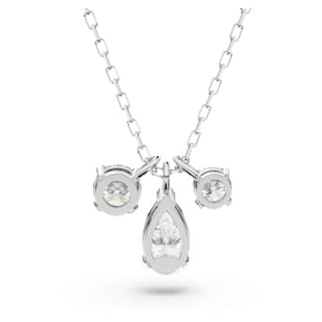 Attract ペンダント, ミックスカット, クラスター, ホワイト, ロジウム・プレーティング - Swarovski, 5571077