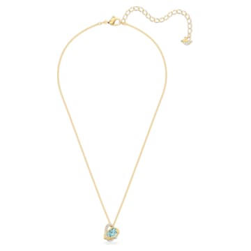 Outstanding pendant, Blue, Gold-tone plated - Swarovski, 5572167
