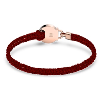 Togetherness bracelet, Lock, Red, Rose gold-tone plated - Swarovski, 5572526