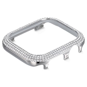 Sparkling case compatible with Apple Watch®, 40mm, Silver Tone - Swarovski, 5572573