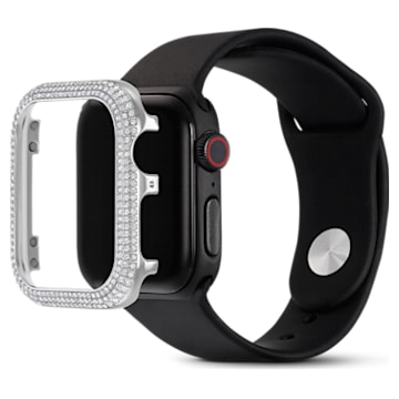 Funda compatible con Apple Watch® Sparkling, Tono plateado - Swarovski, 5572573