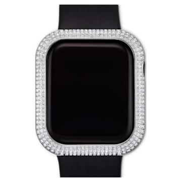 Sparkling case compatible with Apple watch®, 40 mm, Silver tone - Swarovski, 5572573