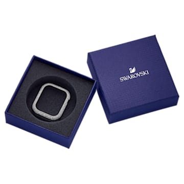 Sparkling case compatible with Apple Watch®, Silver Tone - Swarovski, 5572573