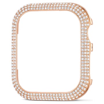 Sparkling case compatible with Apple Watch®, Rose gold tone, Rose gold-tone plated - Swarovski, 5572574