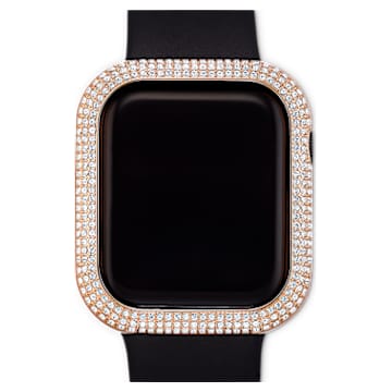 Sparkling case compatible with Apple Watch®, 40mm, Rose gold tone - Swarovski, 5572574