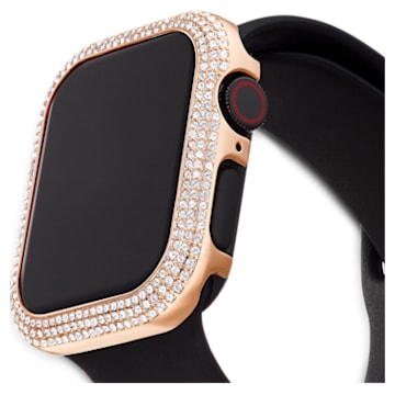 Sparkling case compatible with Apple watch®, 40 mm, Rose gold tone - Swarovski, 5572574
