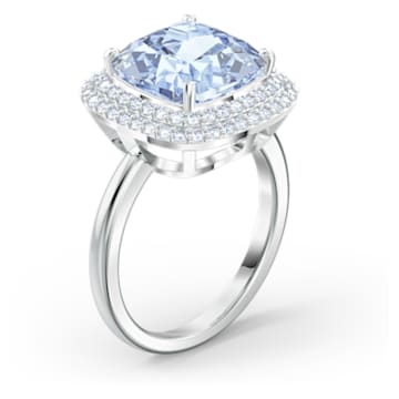 Δαχτυλίδι Angelic, Μπλε, Επιμετάλλωση ροδίου - Swarovski, 5572634