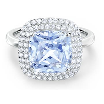 Angelic Ring, Blue, Rhodium plated - Swarovski, 5572637