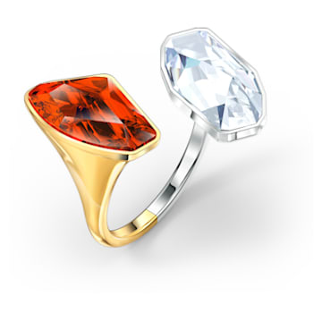 The Elements ring, Fire and air elements, Red, Mixed metal finish - Swarovski, 5572883