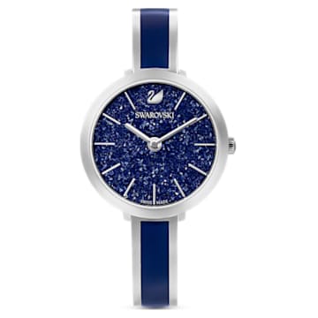 นาฬิกา Crystalline Delight, Swiss Made, สร้อยข้อมือโลหะ, น้ำเงิน, สเตนเลสสตีล - Swarovski, 5580533
