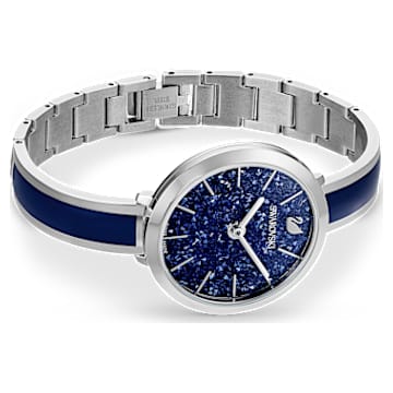 Crystalline Delight 워치, 스위스 메이드, 메탈 브레이슬릿, 블루, 스테인리스 스틸 - Swarovski, 5580533