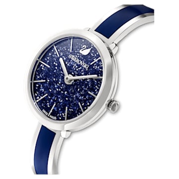Ceas Crystalline Delight, Fabricat în Elveția, Brățară de metal, Albastru, Oțel inoxidabil - Swarovski, 5580533