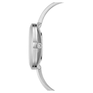 Crystalline Delight watch, Swiss Made, Metal bracelet, White, Stainless steel - Swarovski, 5580537