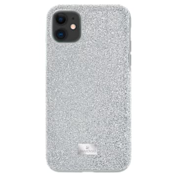High smartphone case, iPhone® 11, Silver tone - Swarovski, 5592030
