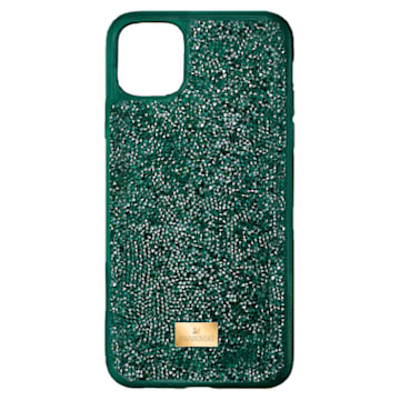 Glam Rock smartphone case , iPhone® 12 mini, Green - Swarovski, 5592045