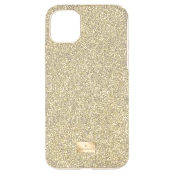 High smartphone case          , iPhone® 12 mini, Gold tone - Swarovski, 5592046