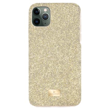 High smartphone case , iPhone® 12 mini, Gold tone - Swarovski, 5592046