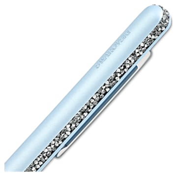 Stylo à bille Crystal Shimmer, Bleu, Laqué bleu, métal chromé - Swarovski, 5595669
