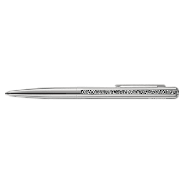 Crystal Shimmer ballpoint pen, Silver tone, Chrome plated - Swarovski, 5595672