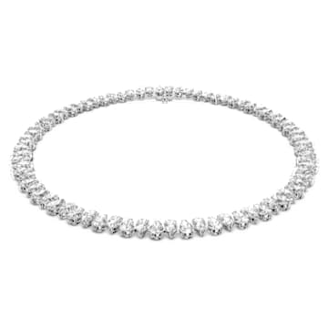 Millenia 项链, 梨形切割, 白色, 镀铑 - Swarovski, 5598362