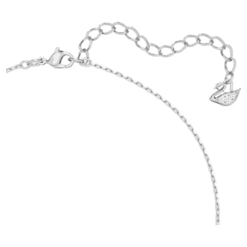 Millenia 项链, 八角形切割, 白色, 镀铑 - Swarovski, 5599177