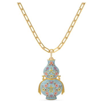 Flower of Fortune necklace, Multicolored, Gold-tone plated - Swarovski, 5599184