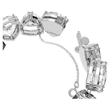 Millenia bracelet, Trilliant cut, White, Rhodium plated - Swarovski, 5599194