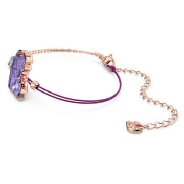 Chinese Zodiac Ox bracelet, Ox, Purple, Rose gold-tone plated - Swarovski, 5599280