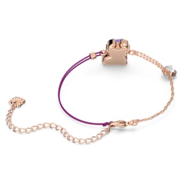 Chinese Zodiac bracelet, Purple, Rose gold-tone plated - Swarovski, 5599280