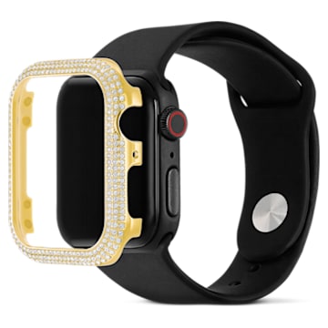 Carcasă compatibilă cu Apple Watch® Sparkling, Nuanță aurie, Placat cu auriu - Swarovski, 5599697