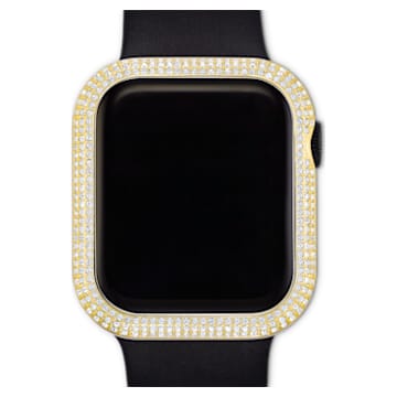 Carcasă compatibilă cu Apple Watch® Sparkling, Nuanță aurie, Placat cu auriu - Swarovski, 5599697