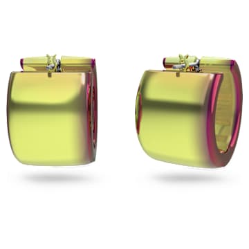 Curiosa 大圈耳環, 八角形切割, 粉紅色 - Swarovski, 5599876