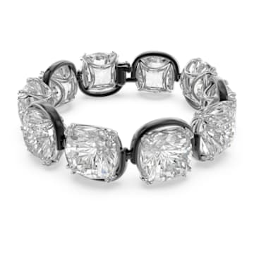 Harmonia bracelet, Cushion cut crystals, White, Mixed metal finish - Swarovski, 5600047