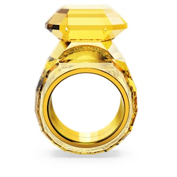 Lucent cocktail ring, Octagon cut, Yellow - Swarovski, 5600226