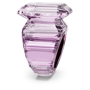 Lucent cocktail ring, Octagon cut, Pink - Swarovski, 5600233