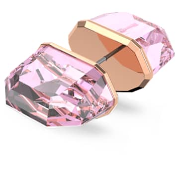 Lucent スタッドピアス, シングル, ピンク, ローズゴールドトーン・プレーティング | Swarovski