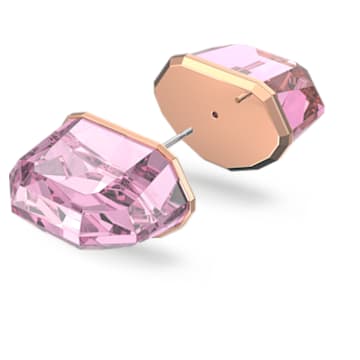 Καρφωτό σκουλαρίκι Lucent, Μονό, Ροζ, Επιμετάλλωση σε ροζ χρυσαφί τόνο - Swarovski, 5600254