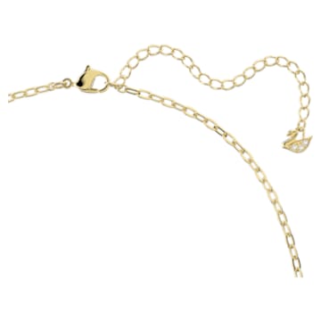 Orbita necklace, Square cut, Multicolored, Gold-tone plated - Swarovski, 5600513