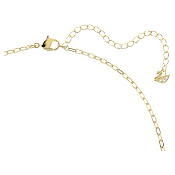 Orbita necklace, Square cut, Multicoloured, Gold-tone plated - Swarovski, 5600513